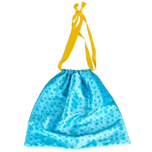 DIY Blue Drawstring Gift Bag - Large - Image 3