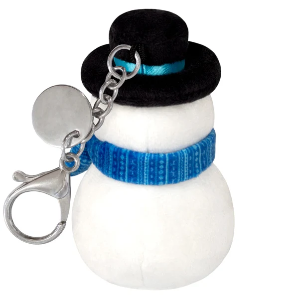 Micro Squishable Cute Snowman Keychain - Image 3