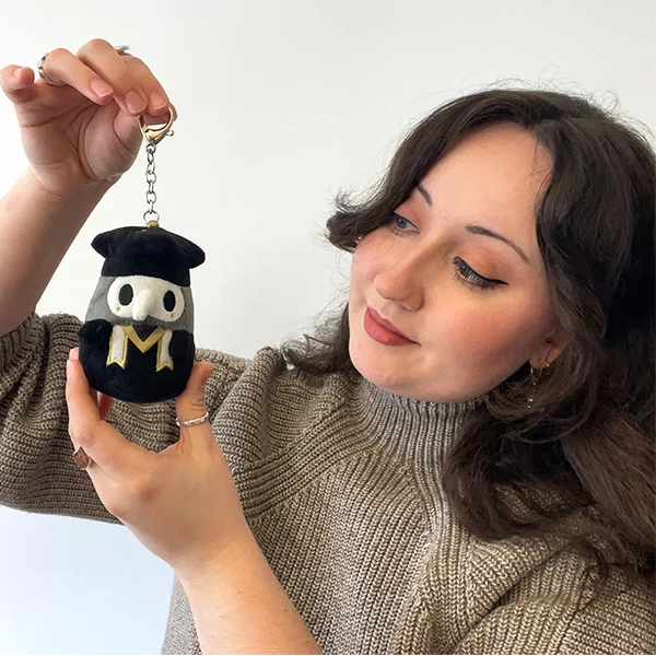Micro Squishable Graduation Plague Doctor Keychain - Image 4