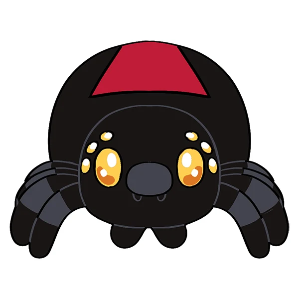Mini Squishable Black Widow - Image 4