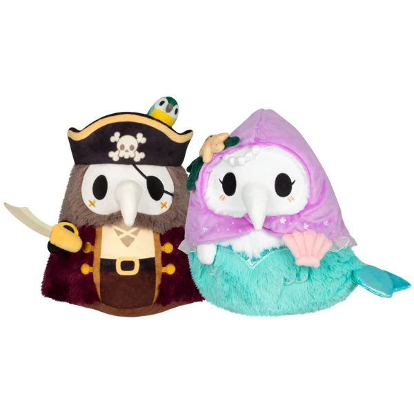 Mini Squishable Pirate & Mermaid Plague Set