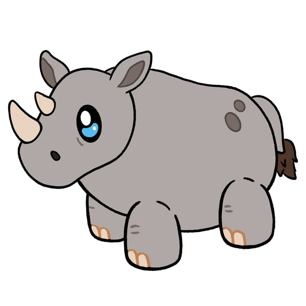 Mini Squishable Rhino - Image 4