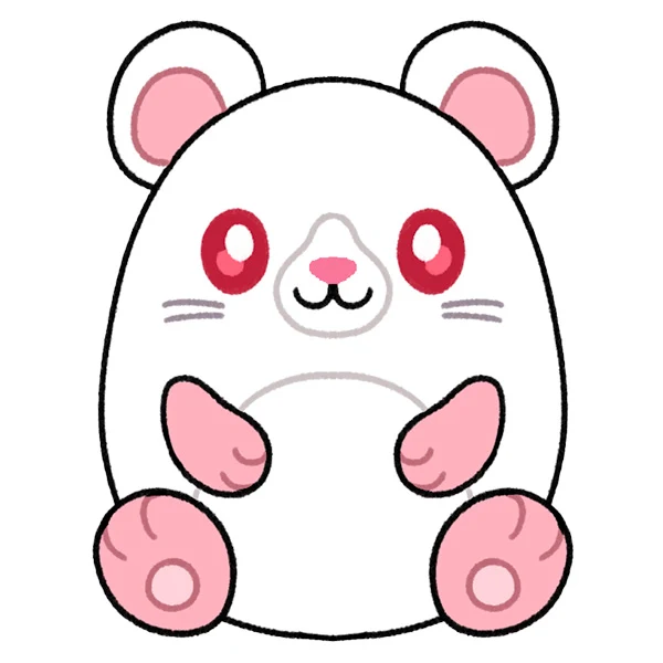 Mini Squishable White Rat - Image 4